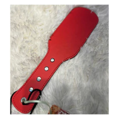 Palmeta roja y negra de ecocuero en internet