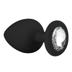 Joya anal de silicona con strass talle S - comprar online