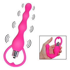 Plug anal con vibrador rosa 13x3,3 en internet