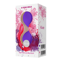 Bolitas chinas para ejercicios de suelo pélvico lilas - comprar online