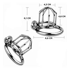 Jaula de castidad metálica candado 6cm - comprar online