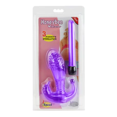 Vibrador triple texturado Honeybee 16x4 - tienda online