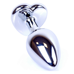 Plug anal joya corazón rosa talle S - tienda online