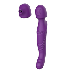 3 en 1 dildo y succionador Ana 25x3,8