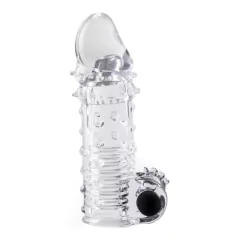 Funda para pene vibración texturada 15x4