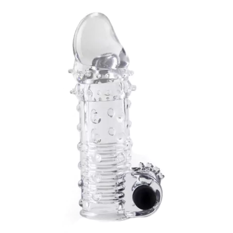 Funda para pene vibración texturada 15x4