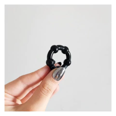 Kit 3 anillos para pene negros - Bangover Sex Shop en Cordoba juguetes sexuales