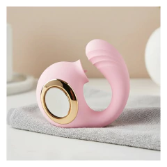 Vibrador punto G y clítoris con lengua en internet