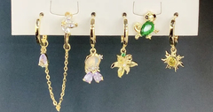 Set x 6 Linea Piedras Rapunzel
