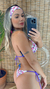 Biquini Borboleta Roletê Lilac - Loja CLoset67 Moda Praia e Acessórios