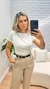 Calça Pantalona Cinto na internet