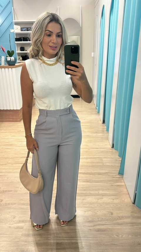 Pantalona Botão