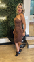 Vestido Drapeado Nula Manga - comprar online