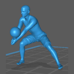 Homem Jogando Vôlei 2