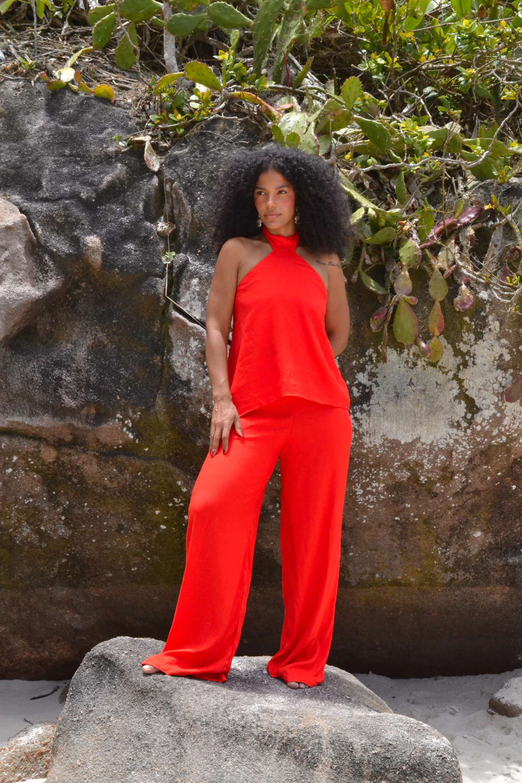 CALÇA EMILY VERMELHA LISA - REF 2880