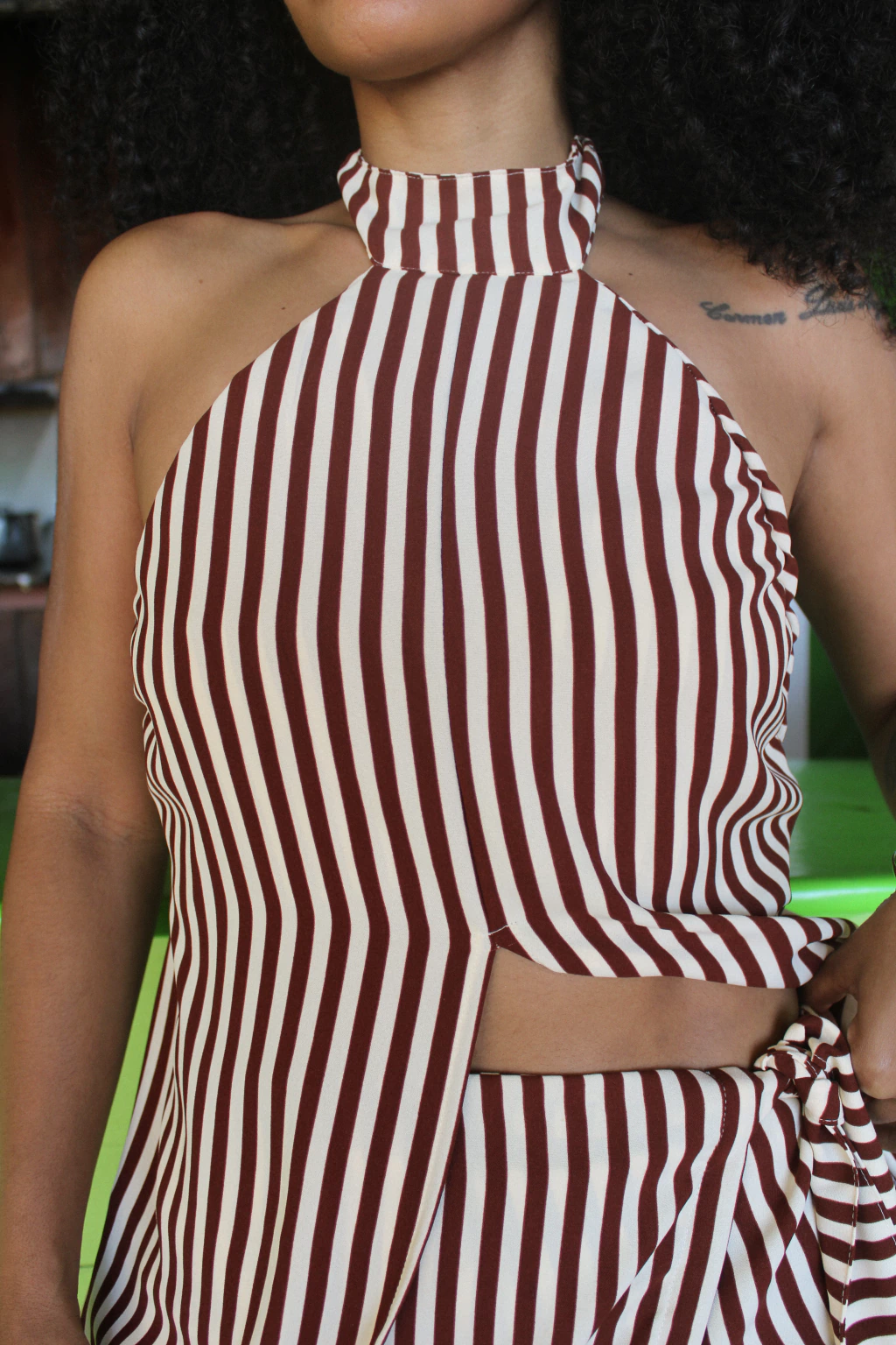 BATA CURTA LISTRADA - REF 2867