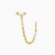 Aro Lu con cuff - dorado - comprar online