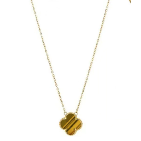 Collar 1 Trebol Marrón - comprar online