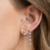 Aros Blue - Plateado - Black Lobba
