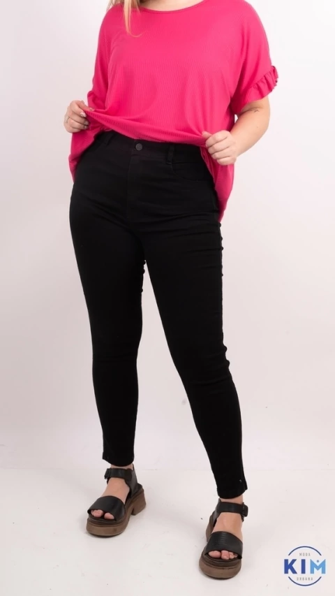 Jean Chupin Negro AUCKLAND Elastizado -G-