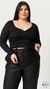 Remera M/L Escote V y Frunce - MODAS KIM