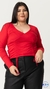 Remera M/L Escote V y Frunce