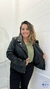 Campera Eco Cuero Doble Charretera En Cintura - comprar online