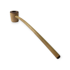 Cachimbo curvo desenho preto velho 