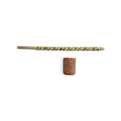Cachimbo xamânico desenho Onça Pintada amarelo - comprar online