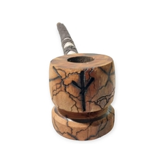 Cachimbo xamânico artesanal, Runa Algiz