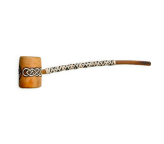 Cachimbo triskele preto e branco