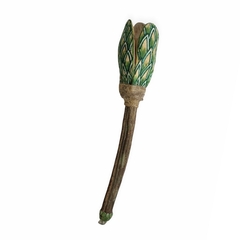 Maracá xamânica Totem Jiboia - Rezofolha