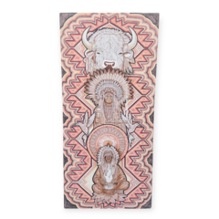 Quadro Mulher Bisão Branco