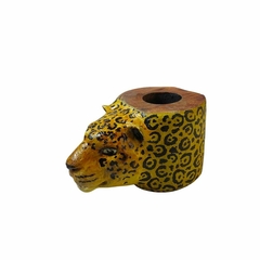 Cachimbo xamânico Onça Pintada modelada na internet