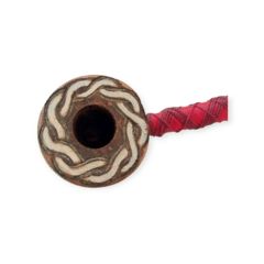 Cachimbo de Madeira Rosa Vermelha - Rezofolha