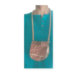 Bolsa de pescoço de couro artesanal - loja online