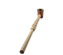 Cachimbo xamânico desenho lobo 