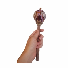 maraca de cabaça e bambu