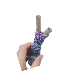 kuripe coruja com maracá - loja online