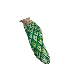 Kuripe de bambu serpente verde