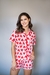 PIJAMAS AMERICANO LOVE - FUNDO ROSA