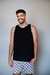 REGATA MASCULINO - PRETO XADREZ