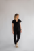 PIJAMA CIRÚRGICO BORDADO - SCRUB FEMININO GOLA V PRETO - loja online
