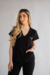 PIJAMA CIRÚRGICO BORDADO - SCRUB FEMININO GOLA V PRETO na internet