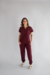 PIJAMA CIRÚRGICO BORDADO - SCRUB FEMININO GOLA PRINCESA VINHO na internet