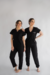 PIJAMA CIRÚRGICO BORDADO - SCRUB FEMININO GOLA PRINCESA PRETO - comprar online