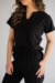 Imagem do PIJAMA CIRÚRGICO BORDADO - SCRUB FEMININO GOLA PRINCESA PRETO