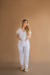PIJAMA CIRÚRGICO BORDADO - SCRUB FEMININO GOLA V BRANCO