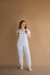 PIJAMA CIRÚRGICO BORDADO - SCRUB FEMININO GOLA PRINCESA BRANCO - loja online
