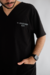 PIJAMA CIRÚRGICO BORDADO - SCRUB MASCULINO GOLA V PRETO - loja online